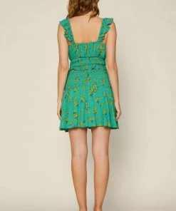 SKIES ARE BLUE Floral Smocked Mini Dress 10 SKIES ARE BLUE Floral Smocked Mini Dress