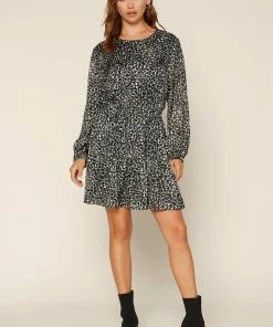 SKIES ARE BLUE Chiara Leopard Mini Dress 9 SKIES ARE BLUE Chiara Leopard Mini Dress