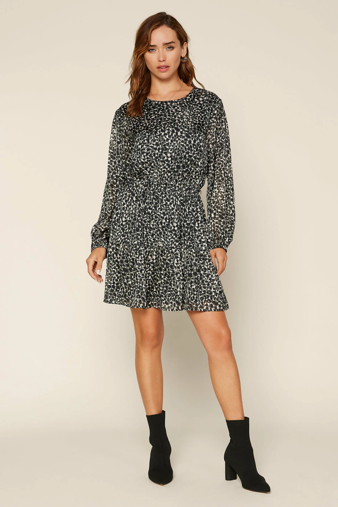 SKIES ARE BLUE Chiara Leopard Mini Dress 5 SKIES ARE BLUE Chiara Leopard Mini Dress