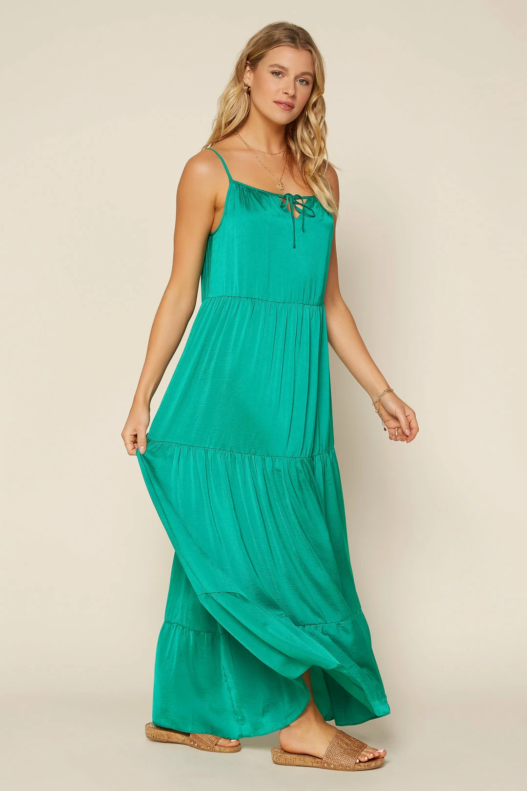 SKIES ARE BLUE Clothing Sasha Tiered Maxi Dress 6 SKIES ARE BLUE Clothing Sasha Tiered Maxi Dress