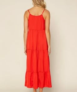 SKIES ARE BLUE Sasha Tiered Maxi Dress Clothing