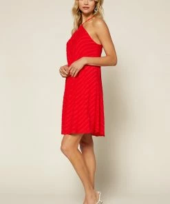 SKIES ARE BLUE Clothing Rylen Stripe Mini Dress