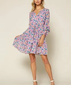 SKIES ARE BLUE Clothing Emma Floral Mini Dress