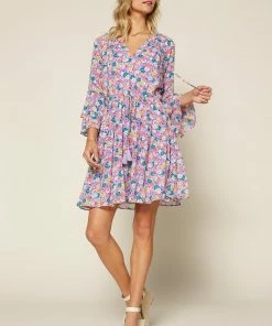 SKIES ARE BLUE Clothing Emma Floral Mini Dress 9 SKIES ARE BLUE Clothing Emma Floral Mini Dress