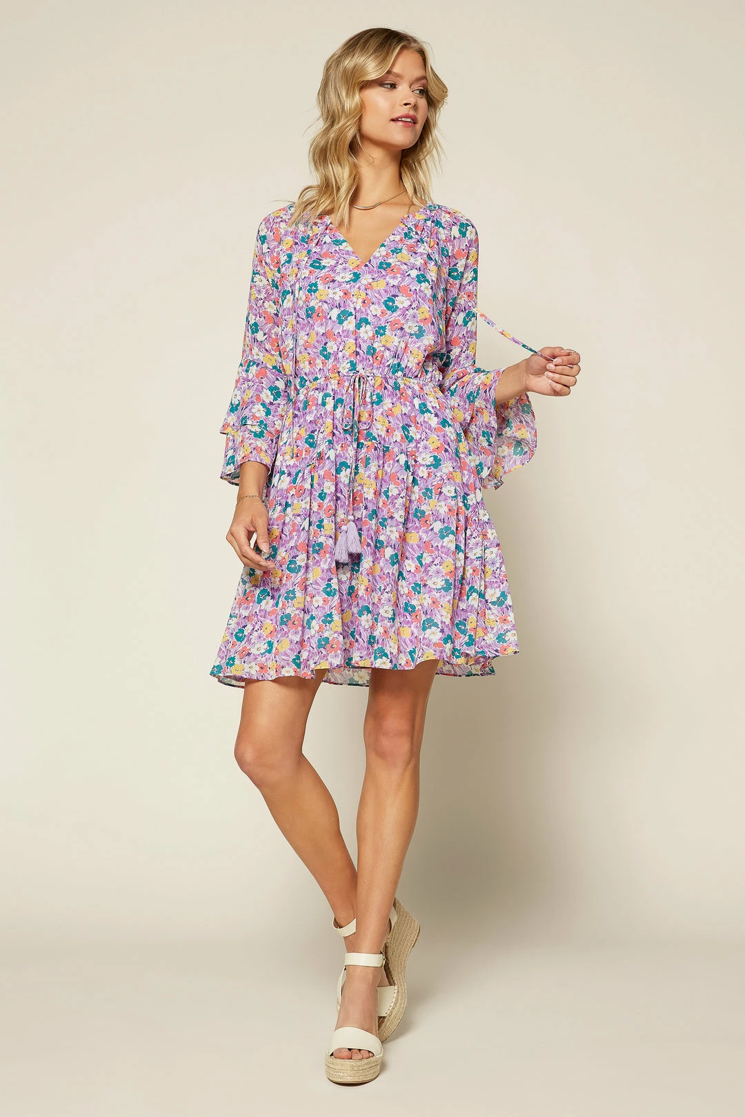 SKIES ARE BLUE Clothing Emma Floral Mini Dress 5 SKIES ARE BLUE Clothing Emma Floral Mini Dress