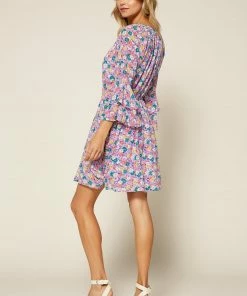 SKIES ARE BLUE Clothing Emma Floral Mini Dress 10 SKIES ARE BLUE Clothing Emma Floral Mini Dress