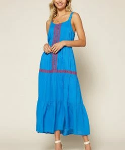 SKIES ARE BLUE Clothing Finley Embroidered Midi Dress 11 SKIES ARE BLUE Clothing Finley Embroidered Midi Dress