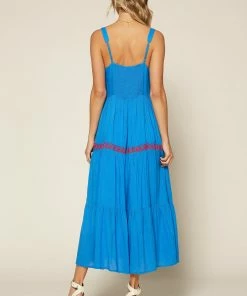 SKIES ARE BLUE Clothing Finley Embroidered Midi Dress 13 SKIES ARE BLUE Clothing Finley Embroidered Midi Dress