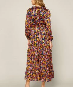 SKIES ARE BLUE Clothing Floral Print Layered Dress 13 SKIES ARE BLUE Clothing Floral Print Layered Dress