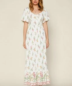 SKIES ARE BLUE Lexie Floral Border Print Dress 10 SKIES ARE BLUE Lexie Floral Border Print Dress