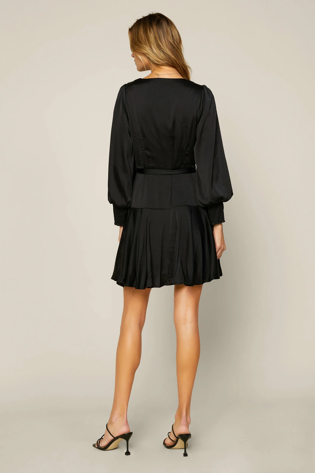 SKIES ARE BLUE Clothing Surplice Wrap Mini Dress 5 SKIES ARE BLUE Clothing Surplice Wrap Mini Dress