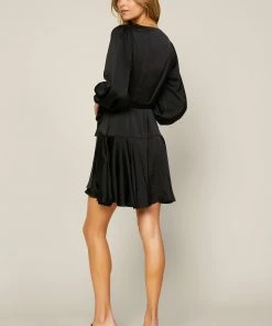 SKIES ARE BLUE Clothing Surplice Wrap Mini Dress 9 SKIES ARE BLUE Clothing Surplice Wrap Mini Dress