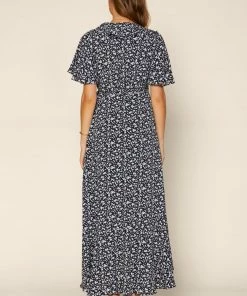 SKIES ARE BLUE Clothing Floral Ruffled Wrap Dress 7 SKIES ARE BLUE Clothing Floral Ruffled Wrap Dress