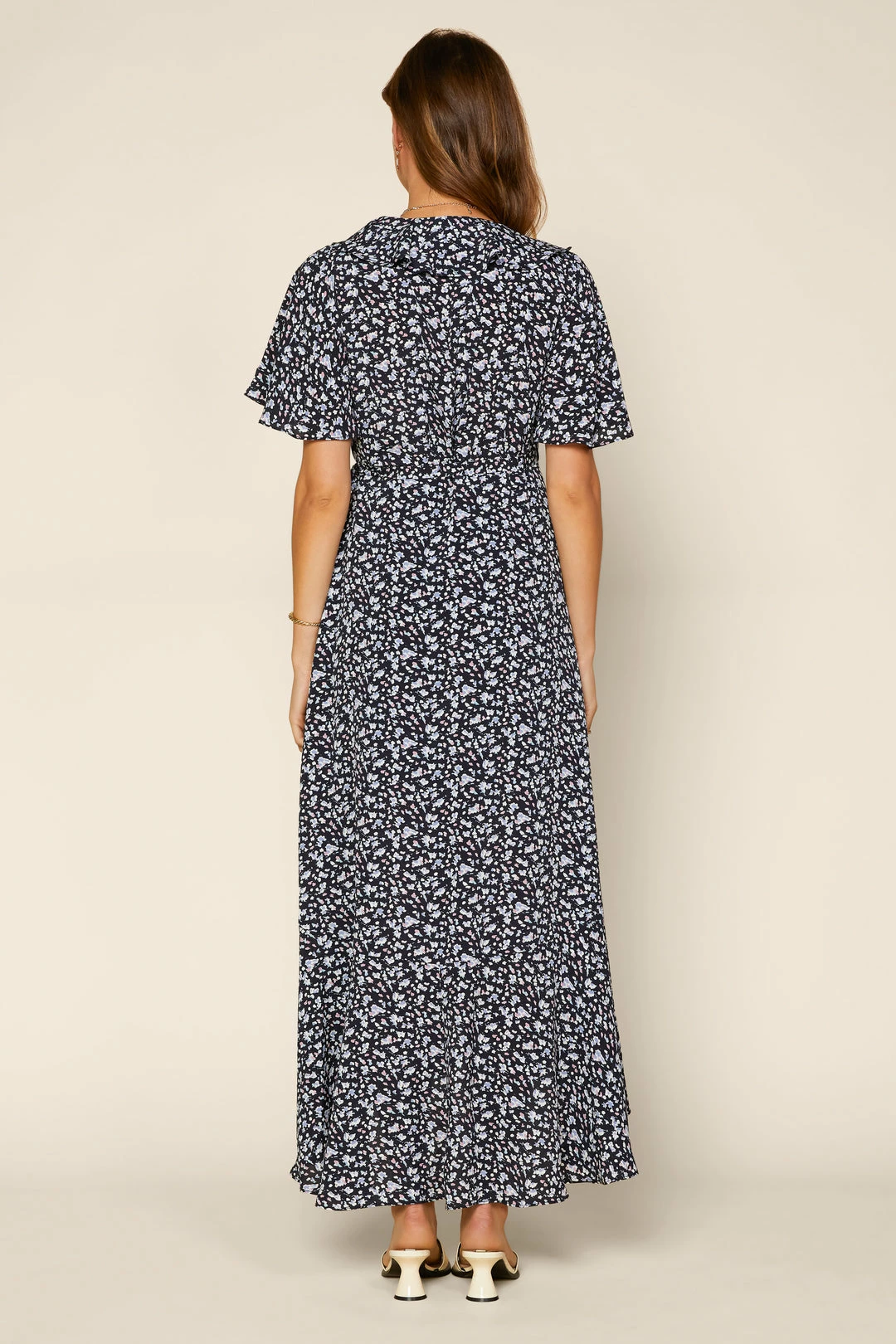 SKIES ARE BLUE Clothing Floral Ruffled Wrap Dress 5 SKIES ARE BLUE Clothing Floral Ruffled Wrap Dress