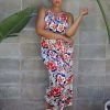 SKIES ARE BLUE Plus Size - Floral Wide Leg Jumpsuit