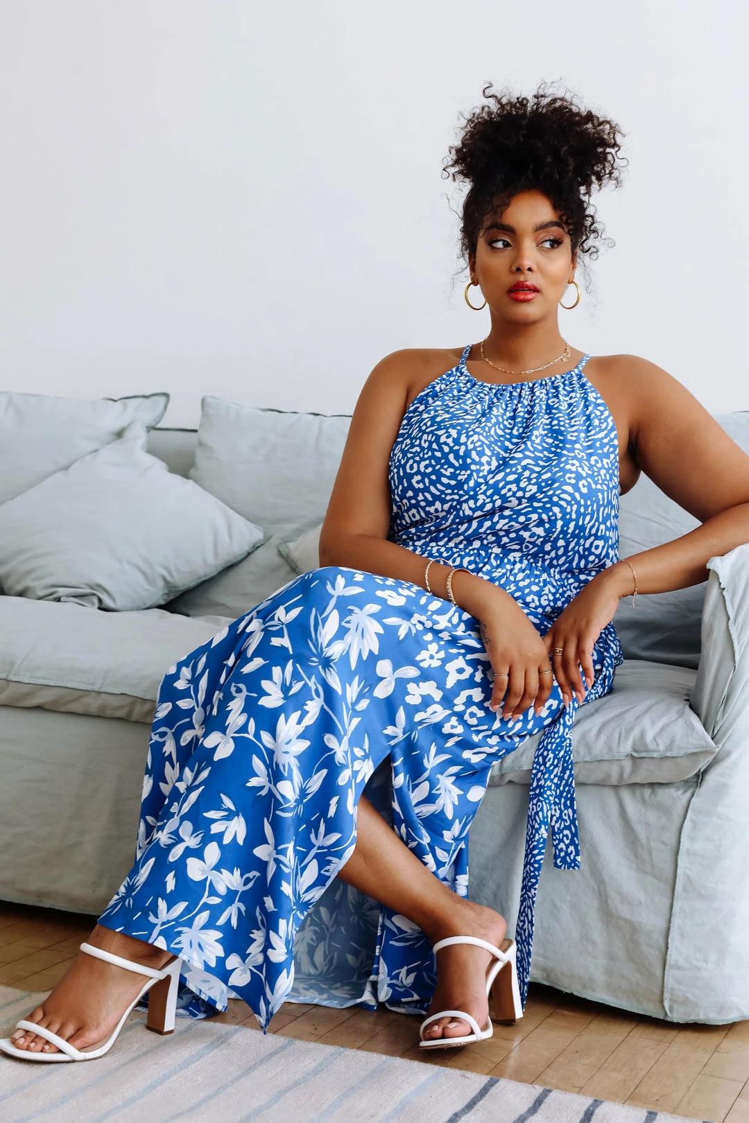 SKIES ARE BLUE Clothing Plus Size - Ashley Floral Maxi Dress 3 SKIES ARE BLUE Clothing Plus Size - Ashley Floral Maxi Dress