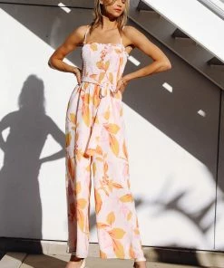 SKIES ARE BLUE Clothing Bailey Smocked Jumpsuit