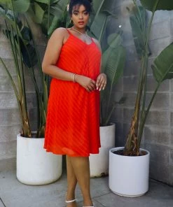 SKIES ARE BLUE Plus Size - Rylen Stripe Mini Dress