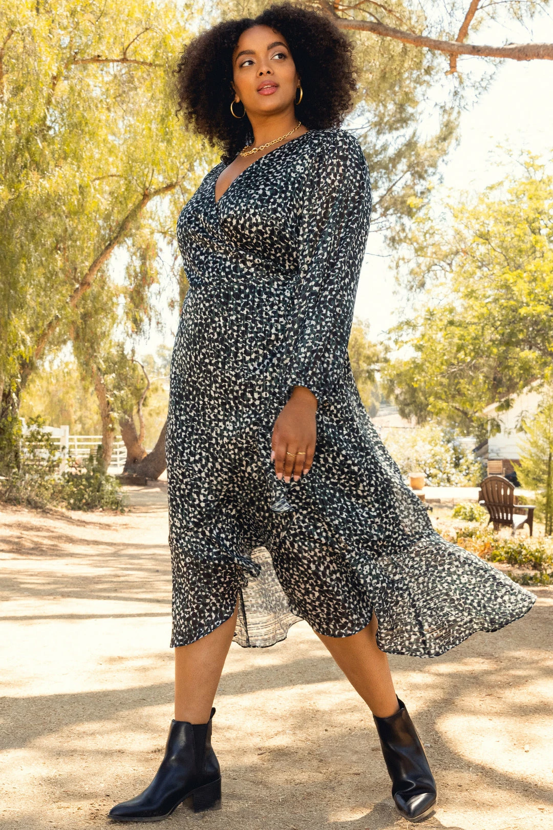 SKIES ARE BLUE Plus Size - Lorelei Leopard Wrap Dress 3 SKIES ARE BLUE Plus Size - Lorelei Leopard Wrap Dress