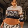 SKIES ARE BLUE Plus Size - Cassidy Leopard Colorblock Sweater 2 SKIES ARE BLUE Plus Size - Cassidy Leopard Colorblock Sweater