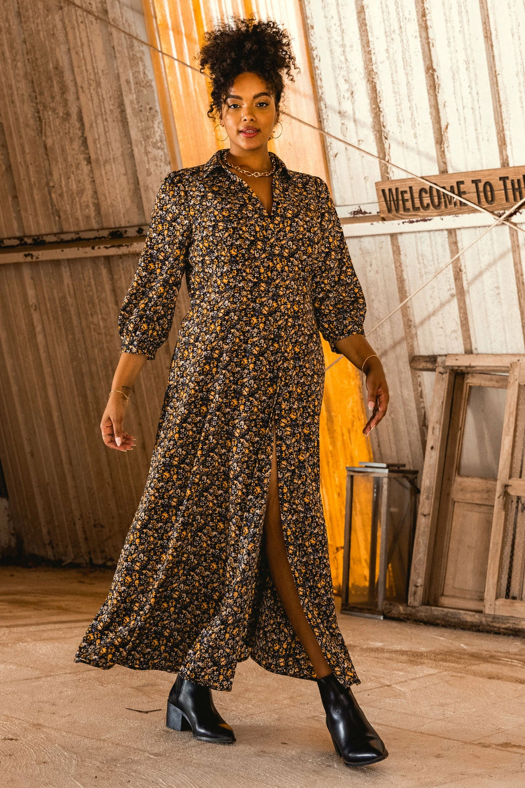 SKIES ARE BLUE Plus Size - Angelina Floral Maxi Dress 3 SKIES ARE BLUE Plus Size - Angelina Floral Maxi Dress