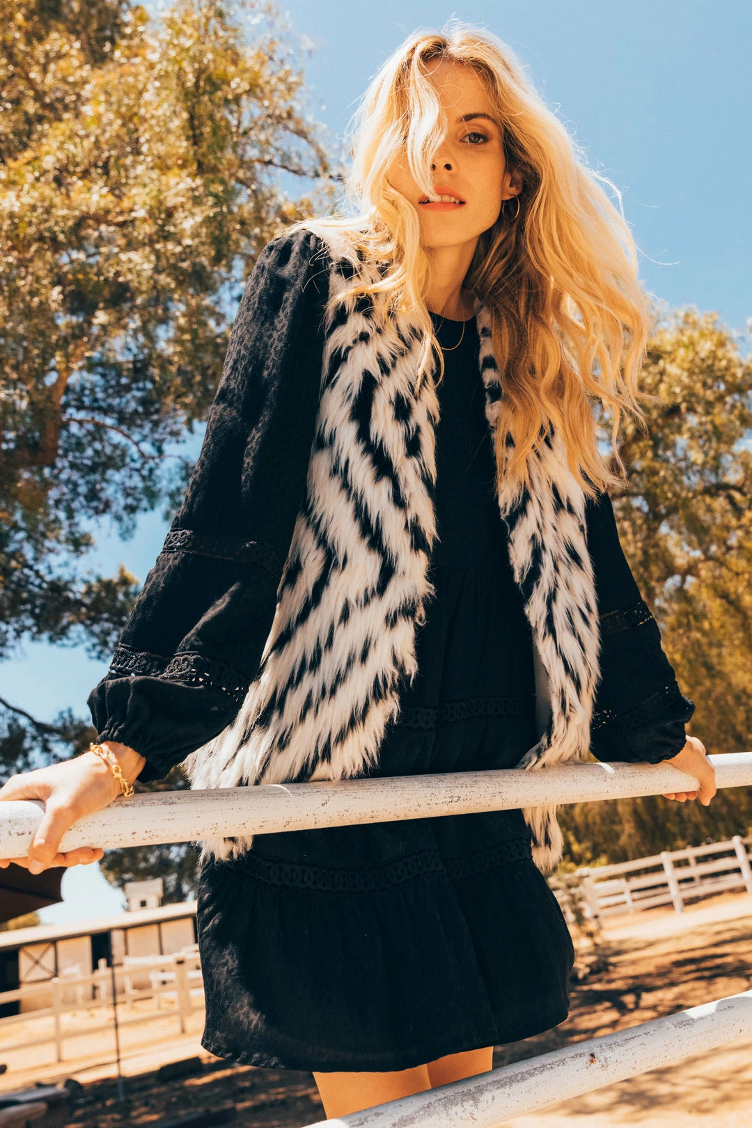 SKIES ARE BLUE Clothing Kira Lace Trim Dress 4 SKIES ARE BLUE Clothing Kira Lace Trim Dress