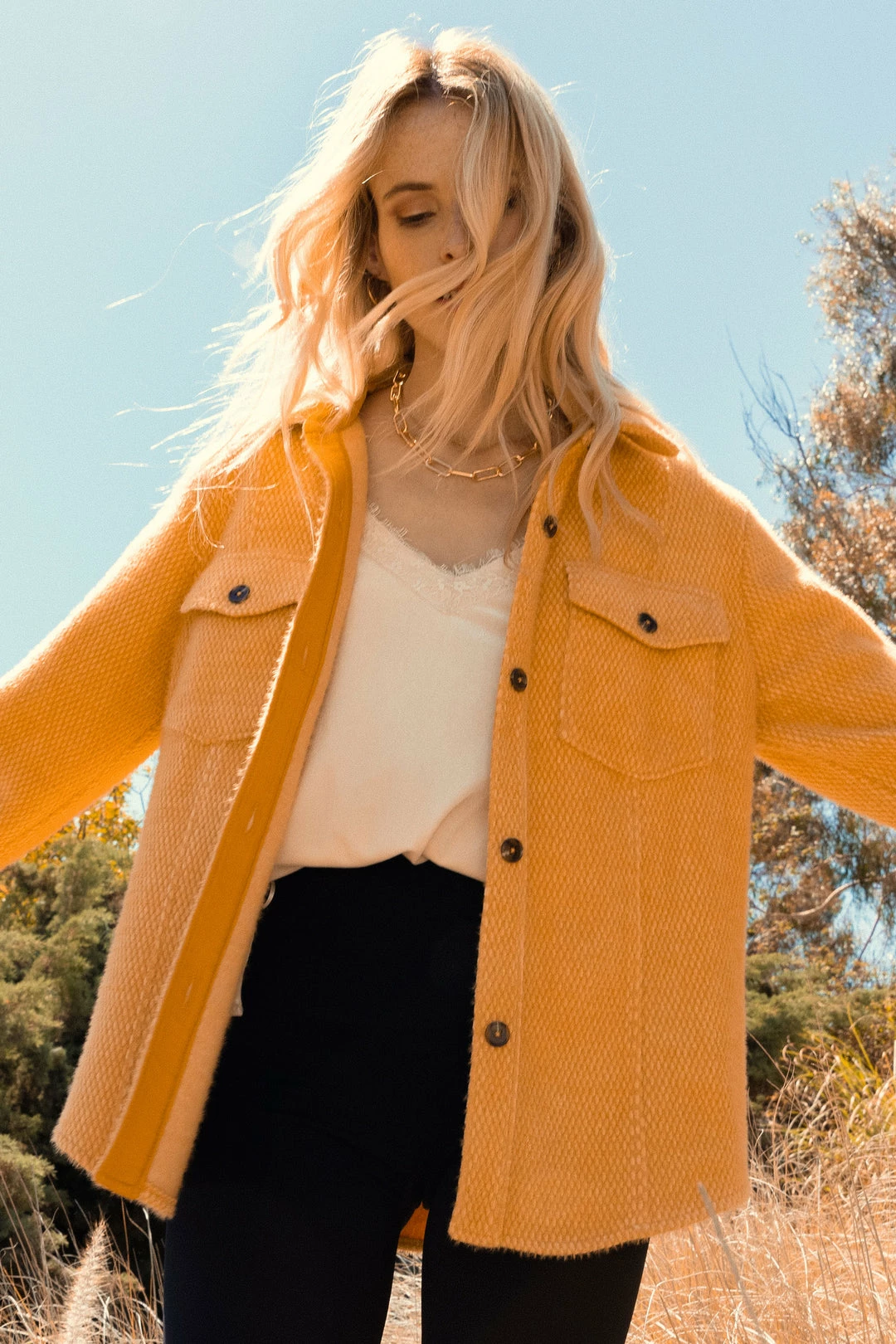 SKIES ARE BLUE Myra Button Down Shacket Clothing 3 SKIES ARE BLUE Myra Button Down Shacket Clothing