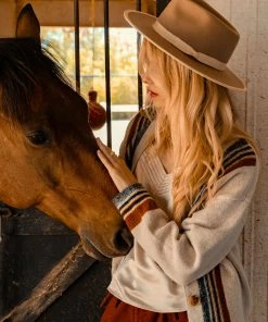 SKIES ARE BLUE Lena Multi Stripe Cardigan