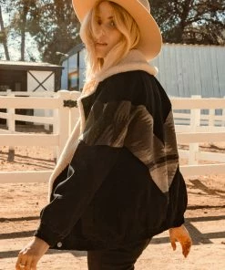 SKIES ARE BLUE Dahlia Faux Shearling Jacket