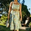 SKIES ARE BLUE Clothing Plus Size - Tropical Tie Shoulder Dress 2 SKIES ARE BLUE Clothing Plus Size - Tropical Tie Shoulder Dress