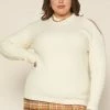 SKIES ARE BLUE Plus Size - Layla Cutout Shoulder Sweater 1 SKIES ARE BLUE Plus Size - Layla Cutout Shoulder Sweater