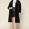 SKIES ARE BLUE Plus Size - Velvet Duster Coat 1 SKIES ARE BLUE Plus Size - Velvet Duster Coat
