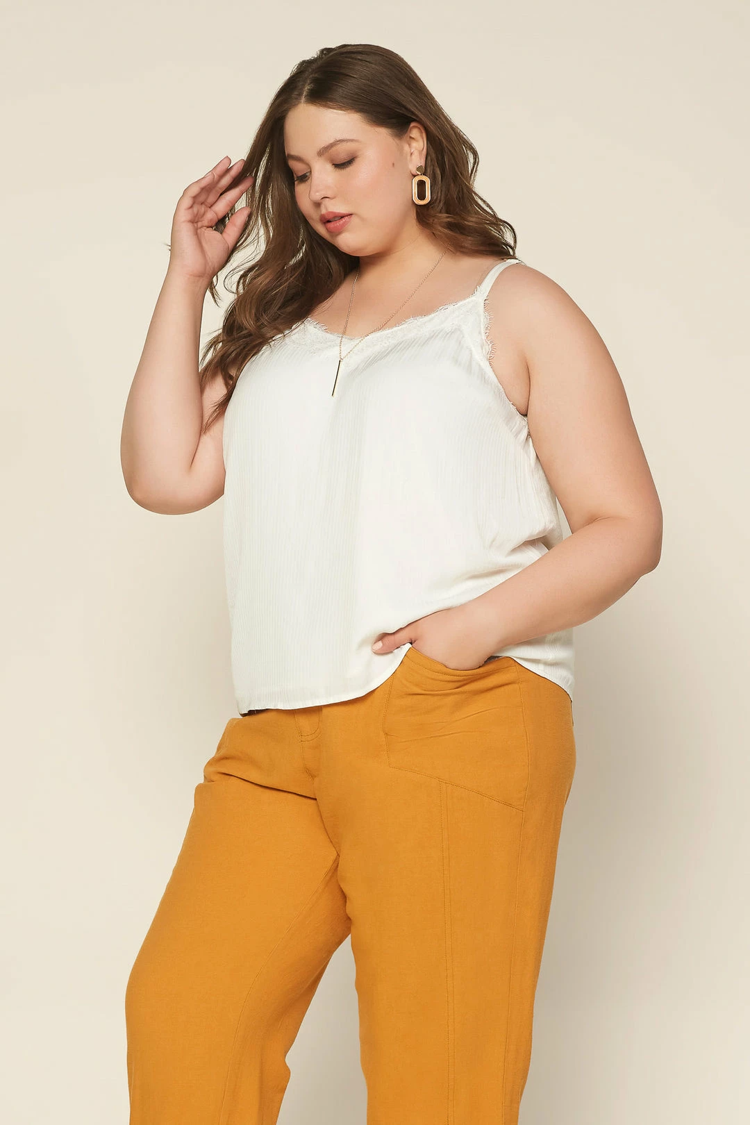 SKIES ARE BLUE Clothing Plus Size - Lace Detail Camisole 6 SKIES ARE BLUE Clothing Plus Size - Lace Detail Camisole