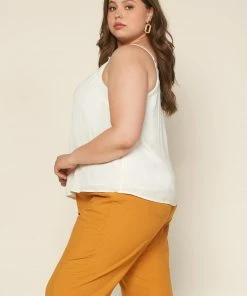 SKIES ARE BLUE Clothing Plus Size - Lace Detail Camisole 8 SKIES ARE BLUE Clothing Plus Size - Lace Detail Camisole