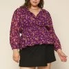 SKIES ARE BLUE Clothing Plus Size - Floral Swiss Dot Blouse 1 SKIES ARE BLUE Clothing Plus Size - Floral Swiss Dot Blouse