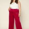 SKIES ARE BLUE Clothing Plus Size - Velvet Wide Leg Pants 1 SKIES ARE BLUE Clothing Plus Size - Velvet Wide Leg Pants