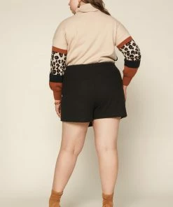 SKIES ARE BLUE Plus Size - Front Wrap Skort