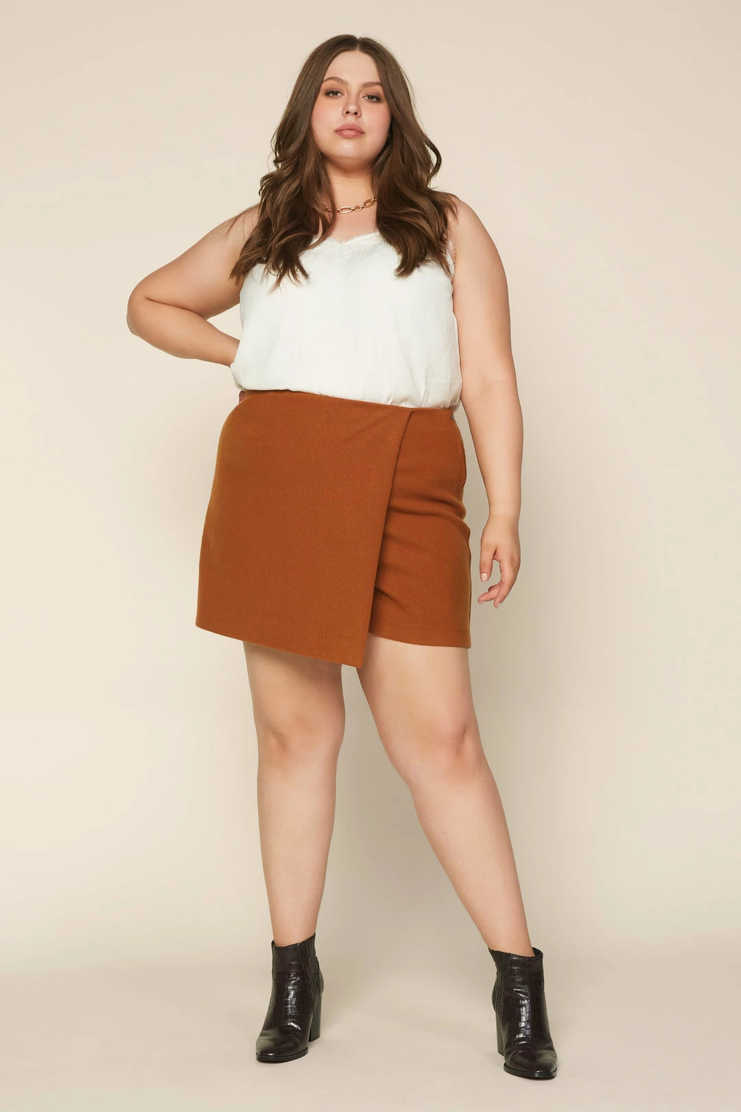 SKIES ARE BLUE Plus Size - Front Wrap Skort Clothing 3 SKIES ARE BLUE Plus Size - Front Wrap Skort Clothing