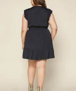 SKIES ARE BLUE Clothing Plus Size - Penelope Pleated Mini Dress 7 SKIES ARE BLUE Clothing Plus Size - Penelope Pleated Mini Dress