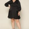 SKIES ARE BLUE Plus Size - Surplice Wrap Mini Dress 2 SKIES ARE BLUE Plus Size - Surplice Wrap Mini Dress