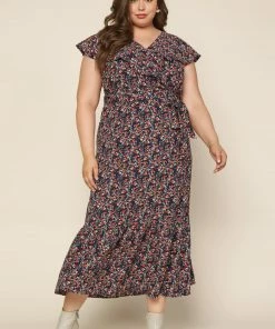 SKIES ARE BLUE Plus Size - Scarlett Floral Maxi Dress